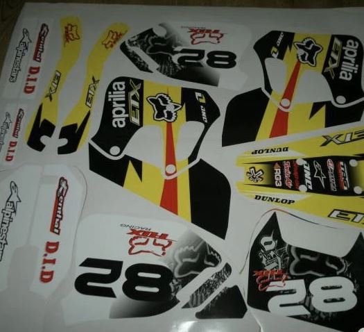 Kit DÉco Aprilia Etx 50 Yellow