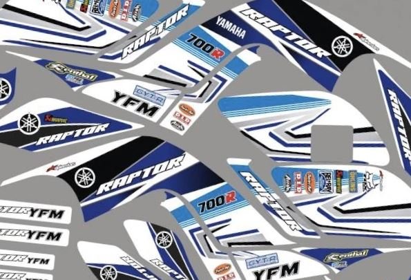 Kit Deco Raptor 700 Factory Blue
