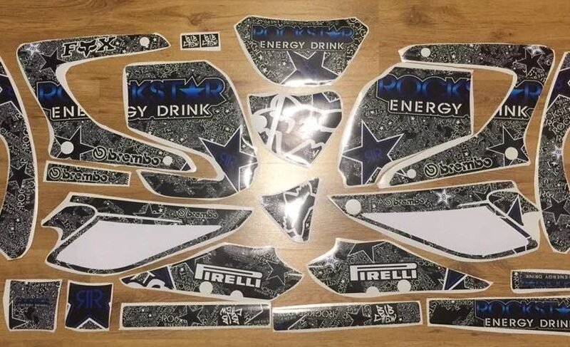 Rockstar Blue 3 Kit Deco Yamaha Dt Dtr Dtx