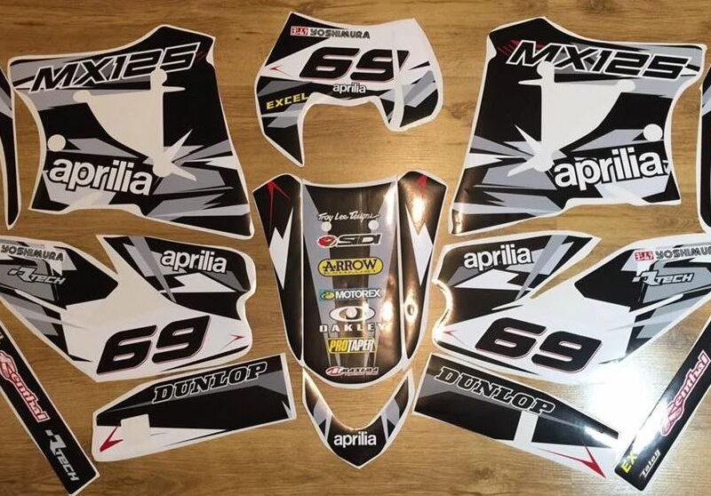 Kit DÉco Aprilia Mx 125 B&w