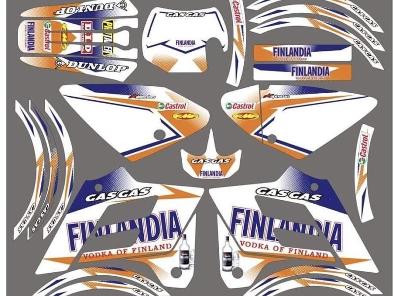 Kit DÉco Gas Gas Ec 2002 2006 Orange