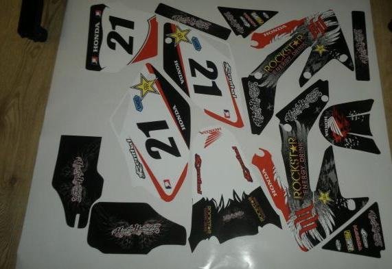 Kit DÉco Honda Crf 250 2004 2005 Rockstar