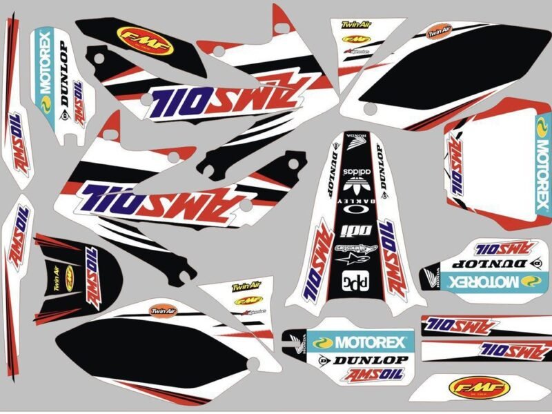 Kit DÉco Honda Crf 250 2006 2007 Ams Oil