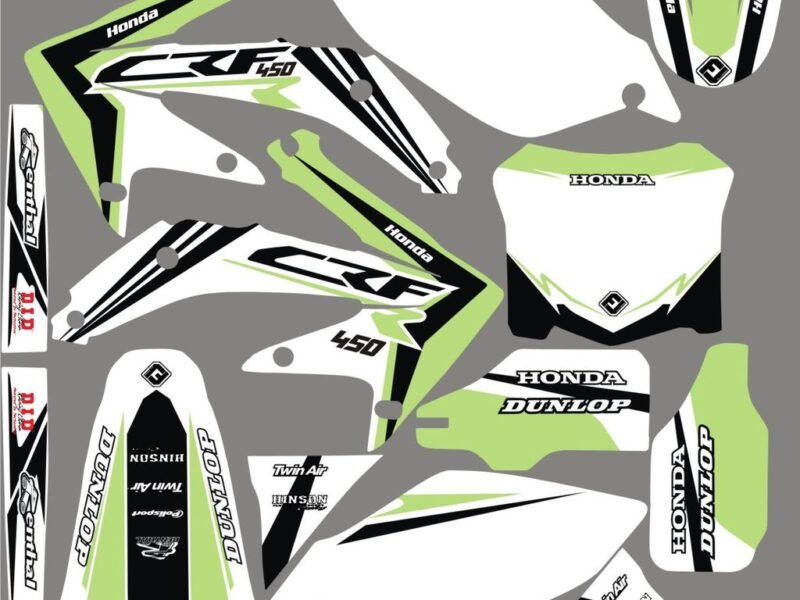 Kit DÉco Honda Crf 450 2008 Origine Green