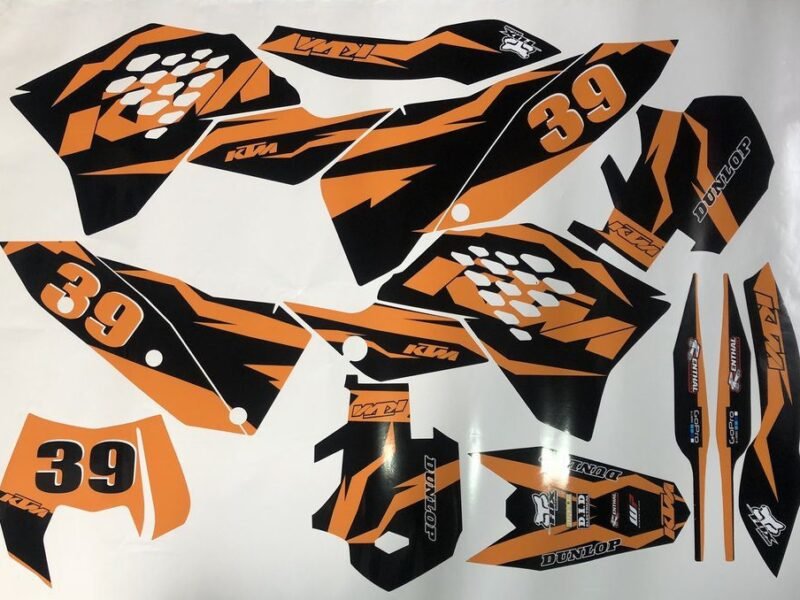 Kit DÉco Ktm Exc Excf 2008 2011 Orange
