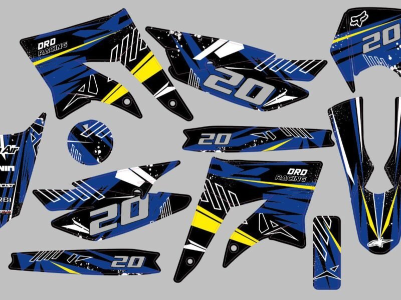 kit deco derbi senda xtreme trace bleu 2