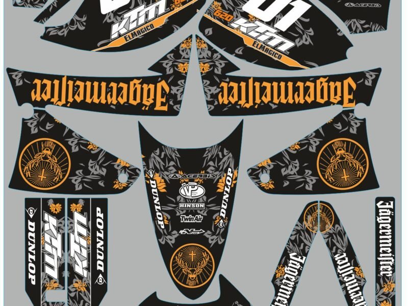 kit déco ktm 640 lc4 jÄgermeister