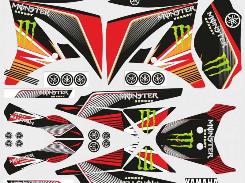 kit déco yamaha xt 125 – monster red