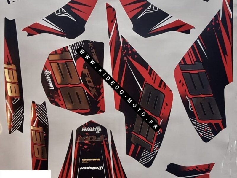 Kit DÉco Derbi Xtreme Xrace Avant 2011 Chrome