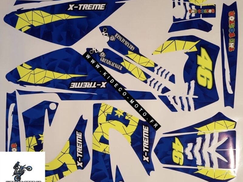 Kit DÉco Derbi Xtreme Xrace Avant 2011 Fluo