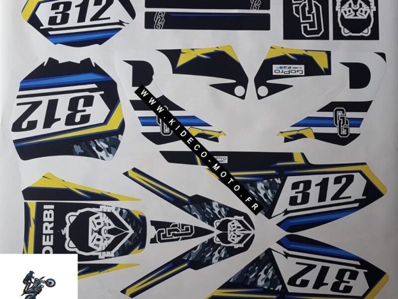 Kit DÉco Derbi Xtreme Xrace Avant 2011 Grenzgaenger