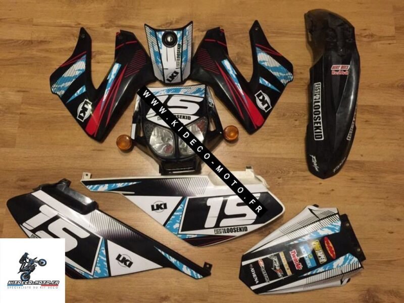 Kit DÉco Derbi Xtreme Xrace Avant 2011 Red Blue