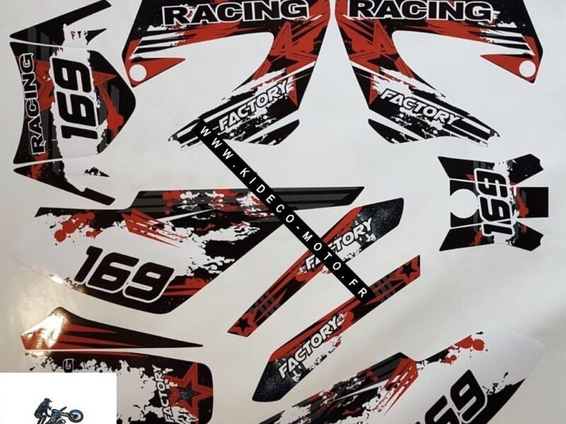 Kit DÉco Derbi Xtreme Xrace Avant 2011 Red Racing