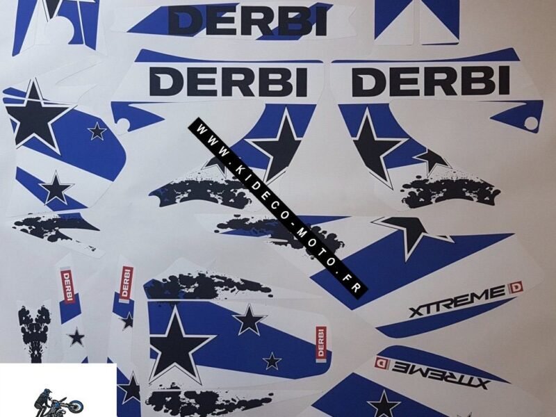 Kit DÉco Derbi Xtreme Xrace Avant 2011 Simple Blue