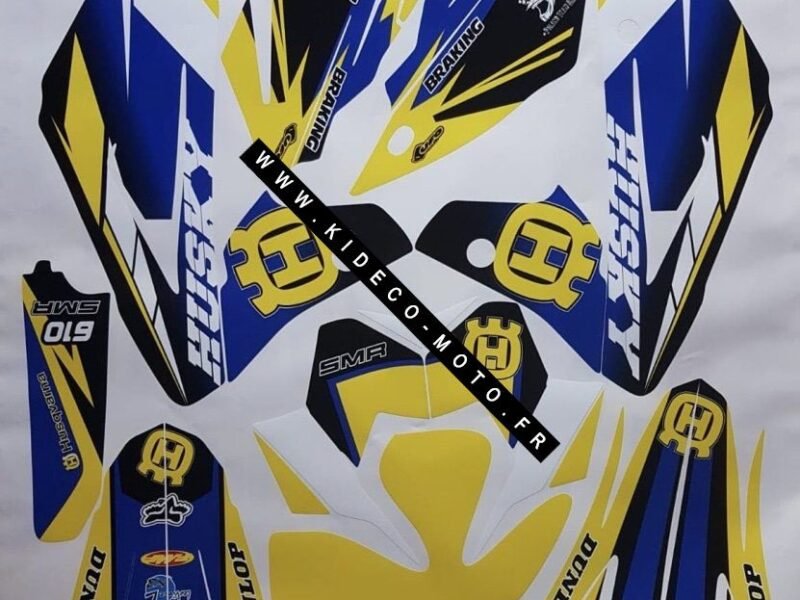 Kit DÉco Husqvarna 610 Sm 2009 : 630 Smr Blue Yellow
