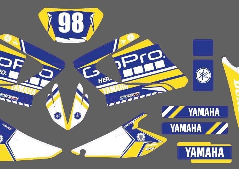 Kit Déco 125 Dtx Dtr Dt Yamha Après 2004 Gopro