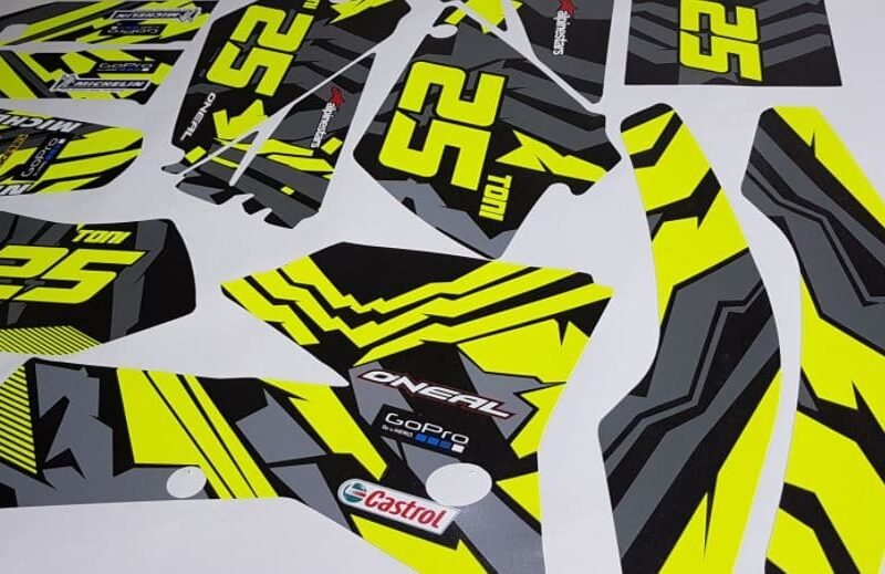 Kit Deco Ktm 2004 2007 Yellow Grey