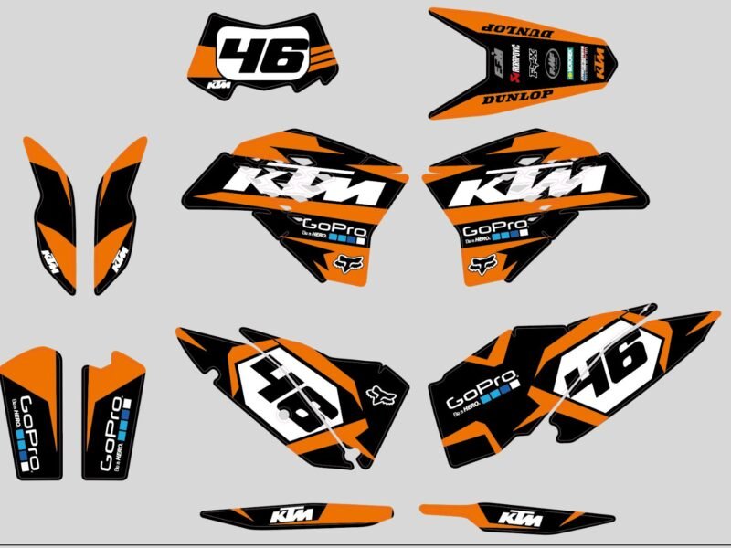 Kit Deco Ktm Exc Orange