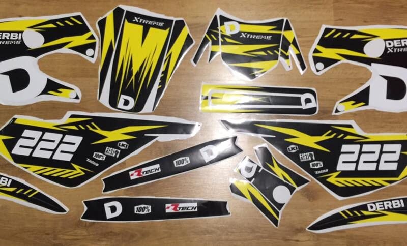 Kit Deco Derbi 2003 2004 Yellow