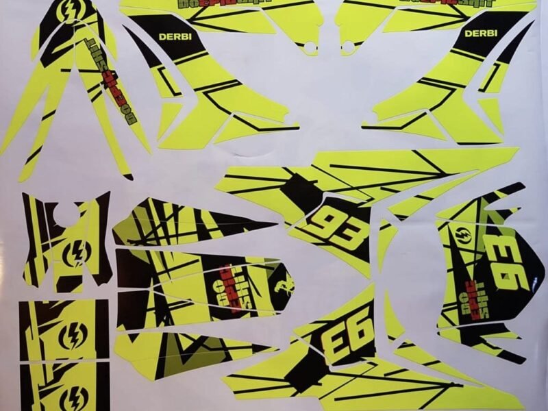 Kit Deco Derbi Carenage Tnt Fluo