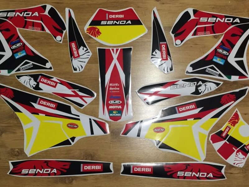 Kit Deco Derbi Carenage Tnt Red