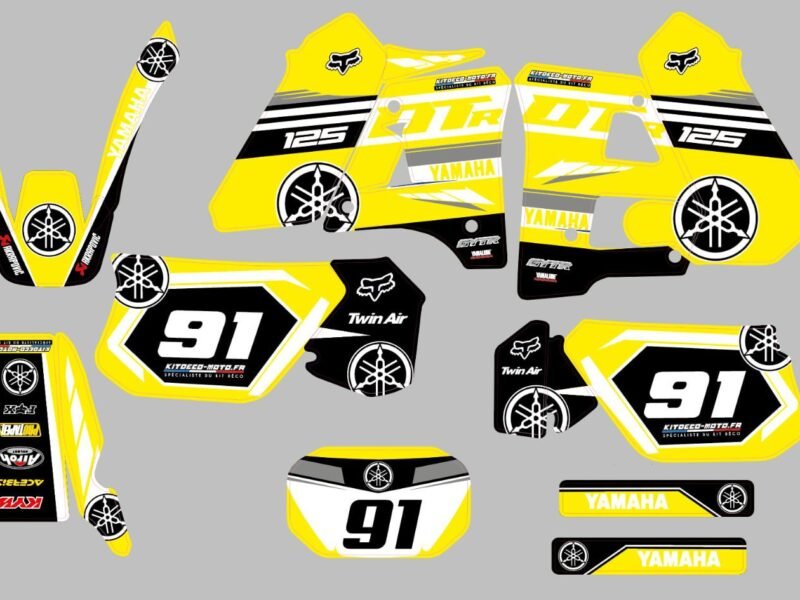 kit deco yamaha 125 dtr factory yellow