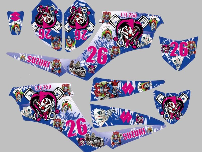 kit deco suzuki 250 ltz quad clowns