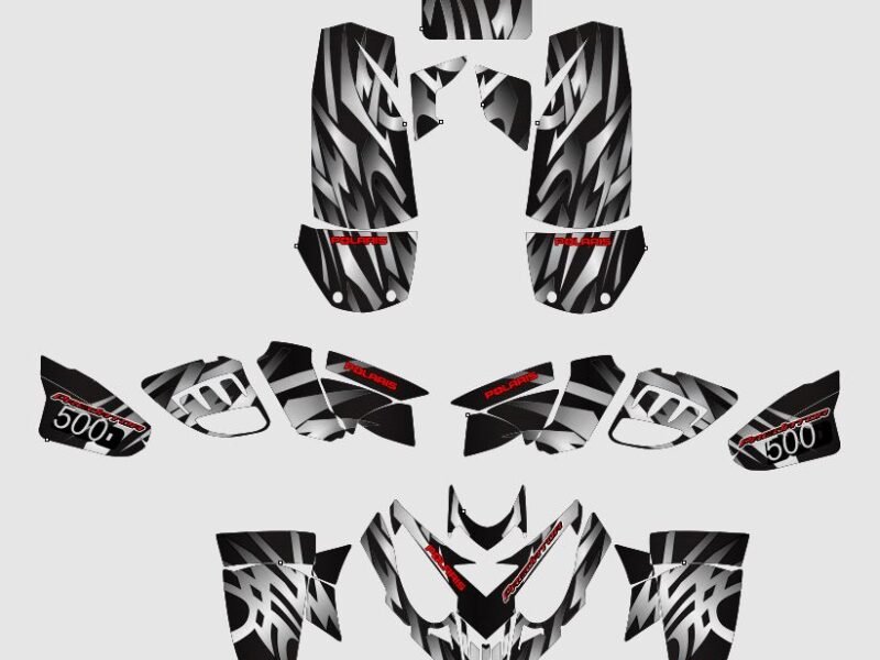 kit deco polaris predator 500 gris