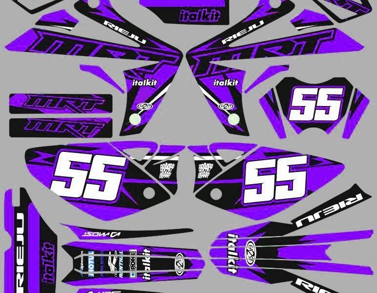 kit déco rieju 50 mrt craft violet