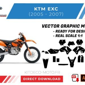 Template KTM EXC (2005-2006-2007) Vector