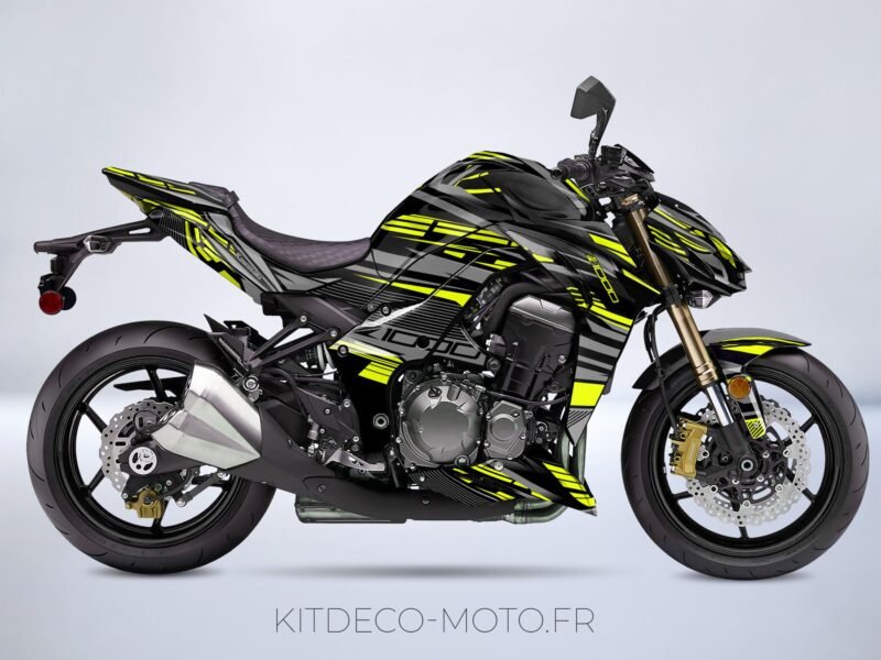 kit deco kawasaki z1000 dark jaune