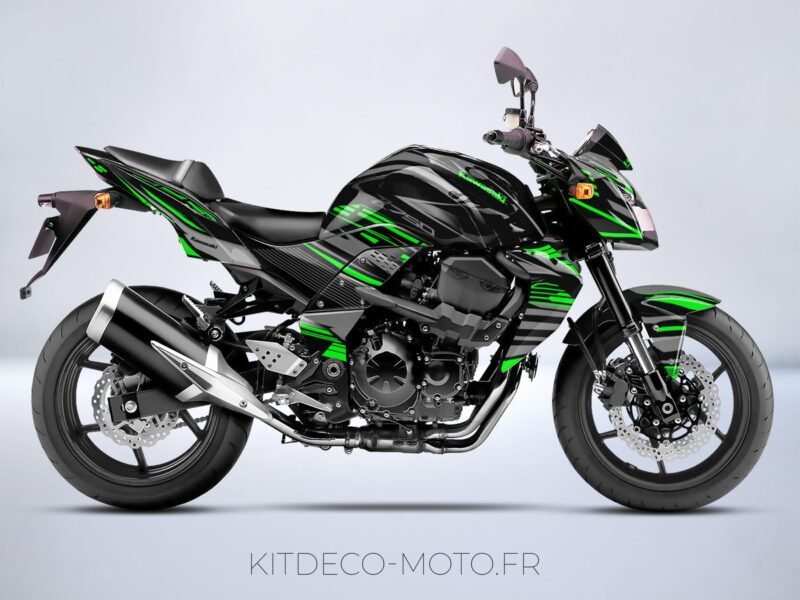 kit deco kawasaki z750 dark vert