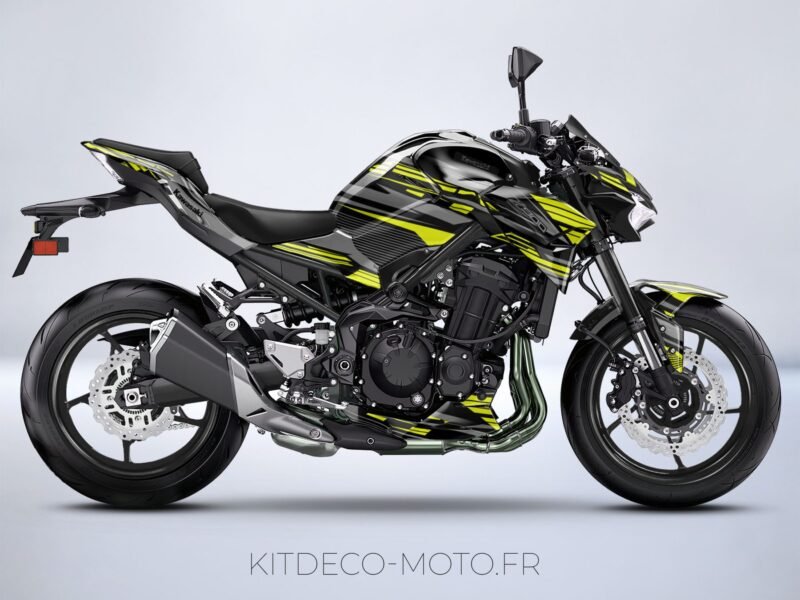 kit deco kawasaki z900 dark jaune