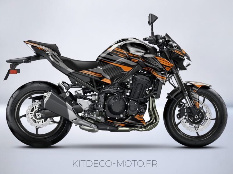 kit deco kawasaki z900 dark orange