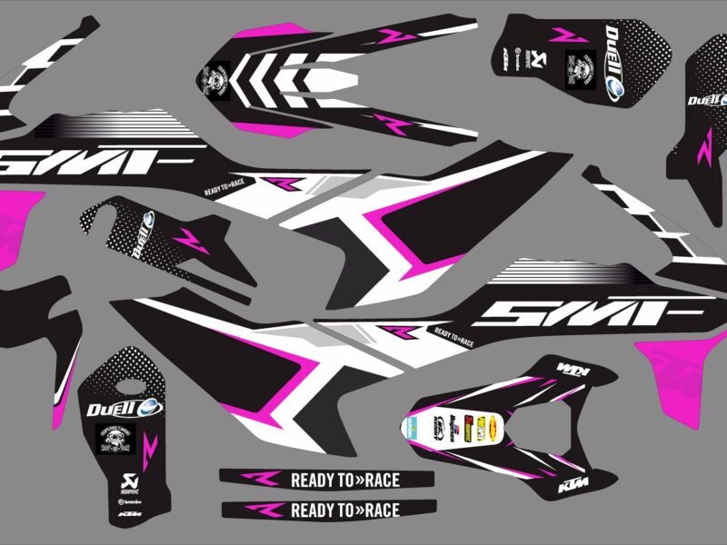 kit deco ktm 690 smcr smf rose