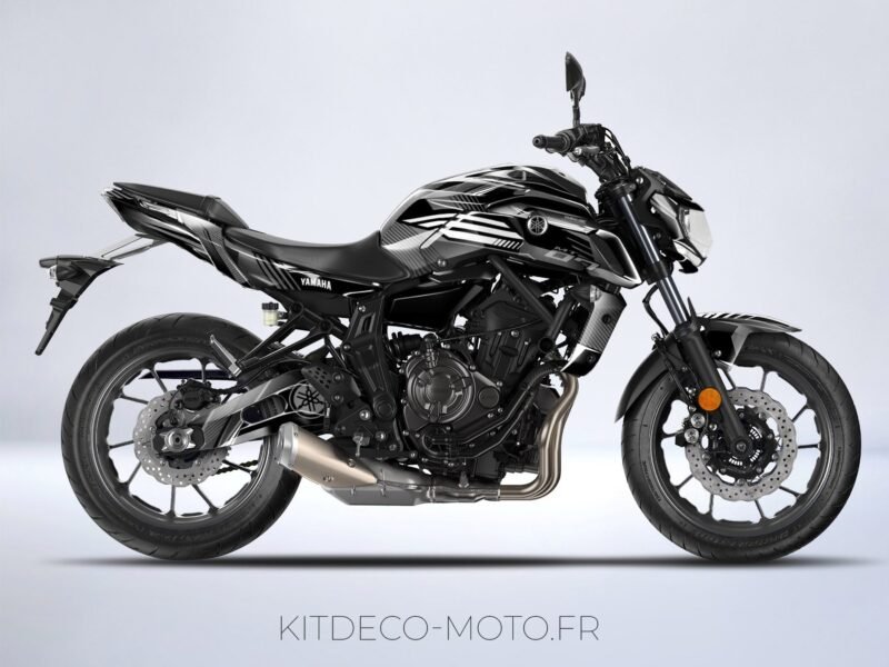 kit deco moto yamaha mt 07 dark blanc