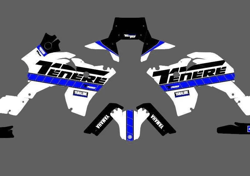 kit deco yamaha 700 tenere factory 2 bleu