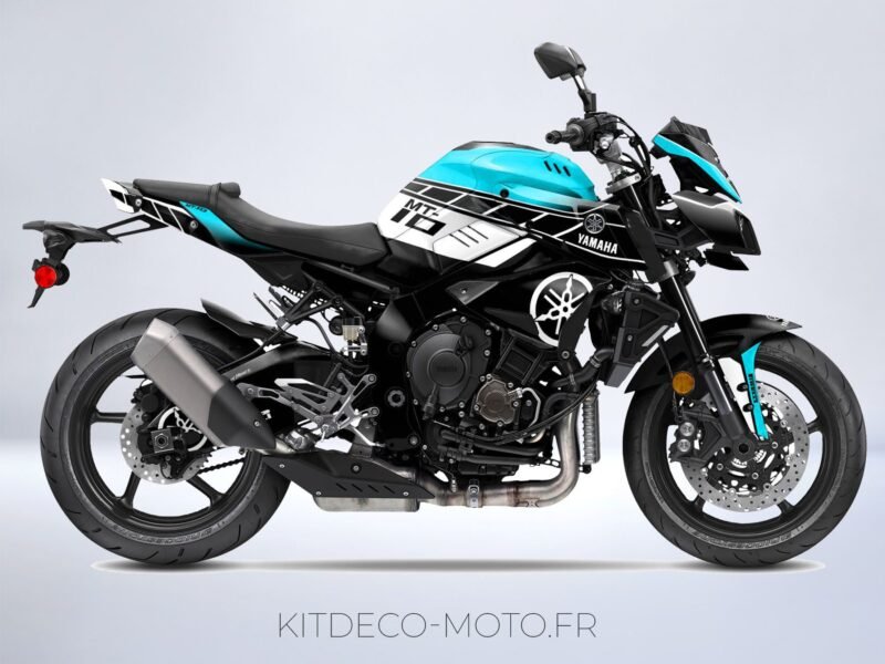 kit déco yamaha mt 10 anniversaire cyan