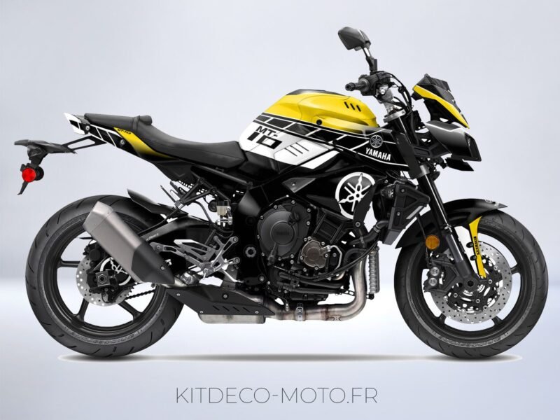 kit déco yamaha mt 10 anniversaire jaune