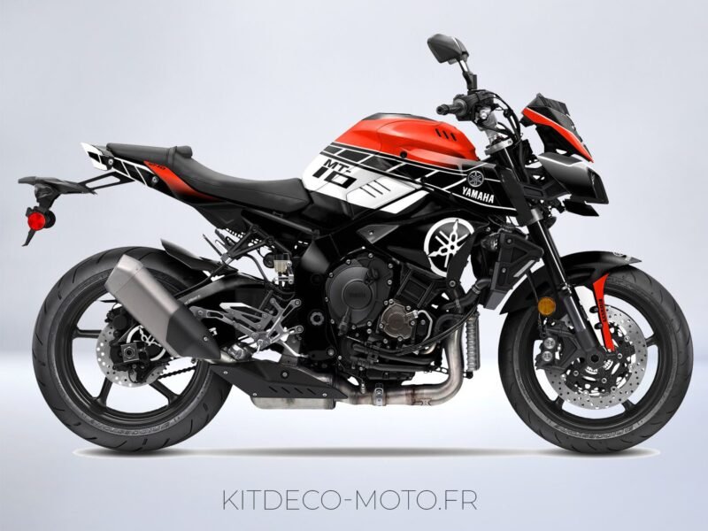 kit déco yamaha mt 10 anniversaire rouge
