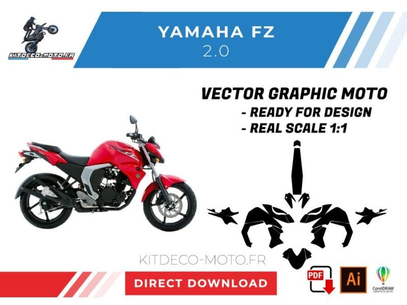 template vector yamaha fz 2