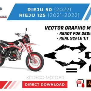 Template Rieju 50 MRT (2022) Rieju 125 MRT (2021-2022) Vector