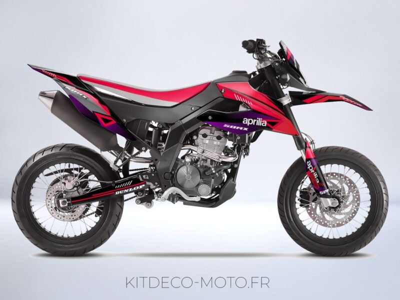 kit déco aprilia 125 sx color rouge