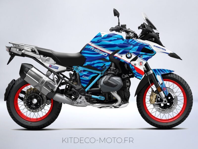 kit déco bmw r1250 gs camouflage bleu
