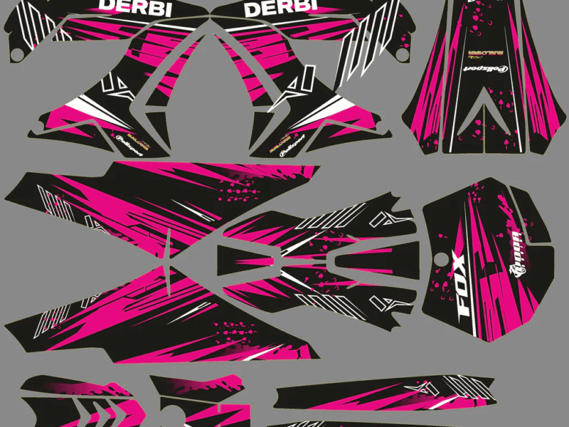 kit déco derbi 50 carénage tnt 