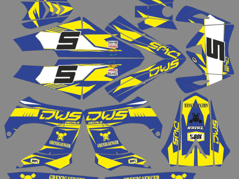 kit déco derbi 50 carénage victoria bull tun'r 