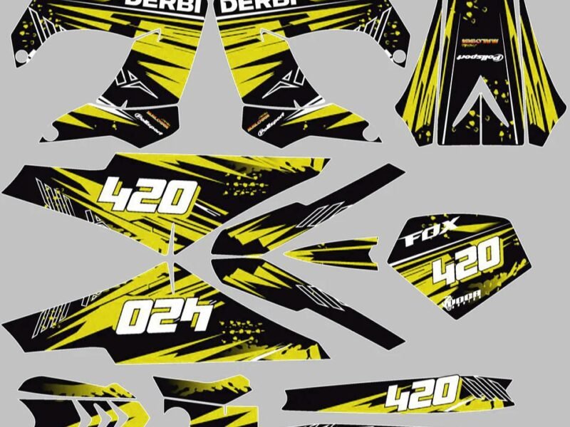 kit déco derbi 50 carénage victoria bull tun'r 