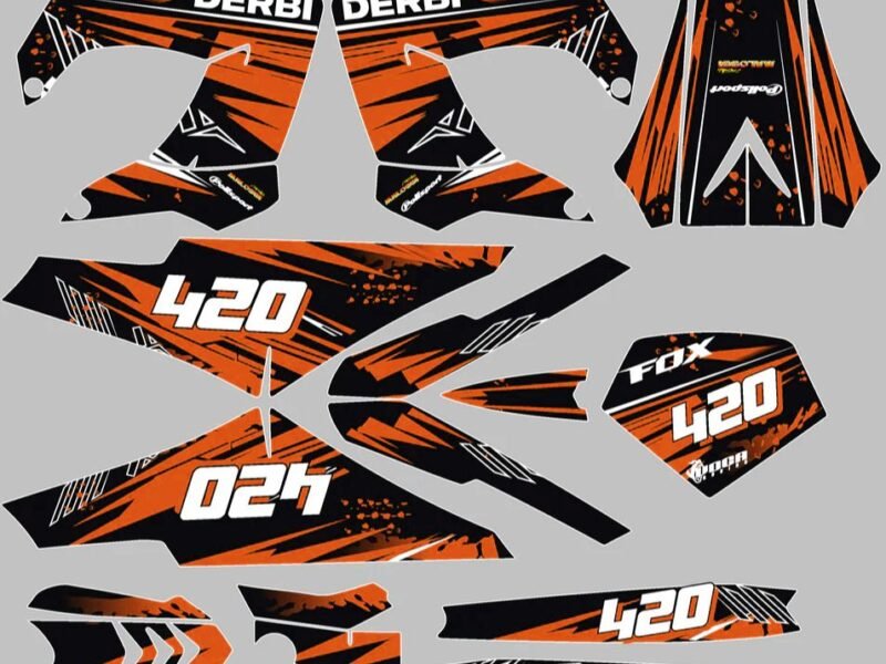 kit déco derbi 50 carénage victoria bull tun'r 