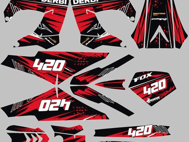 kit déco derbi 50 carénage victoria bull tun'r 