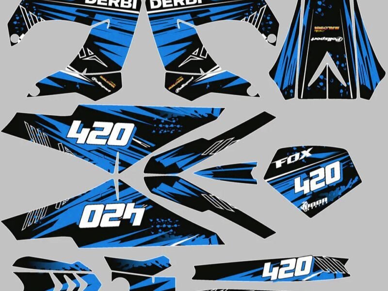 kit déco derbi 50 carénage victoria bull tun'r 